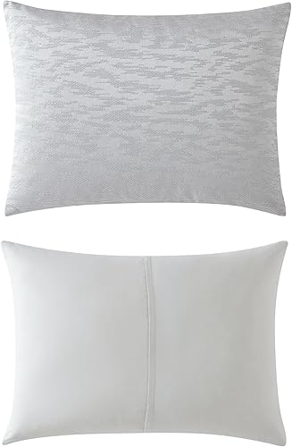 Miniatura 4 de Vera Wang - Juego de edredón King, juego de ropa de cama de lujo con fundas a juego, artículos esenciales elegantes para la habitación (gris