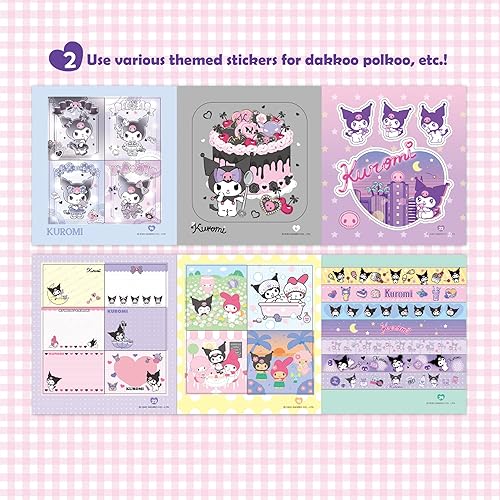 Miniatura 4 de Minibook de calcomanías de personajes  24 calcomanías únicas, 3.7 x 4.1 in (3.7 x 4.1 pulgadas)  Diferentes diseños, temas y ajustes para una