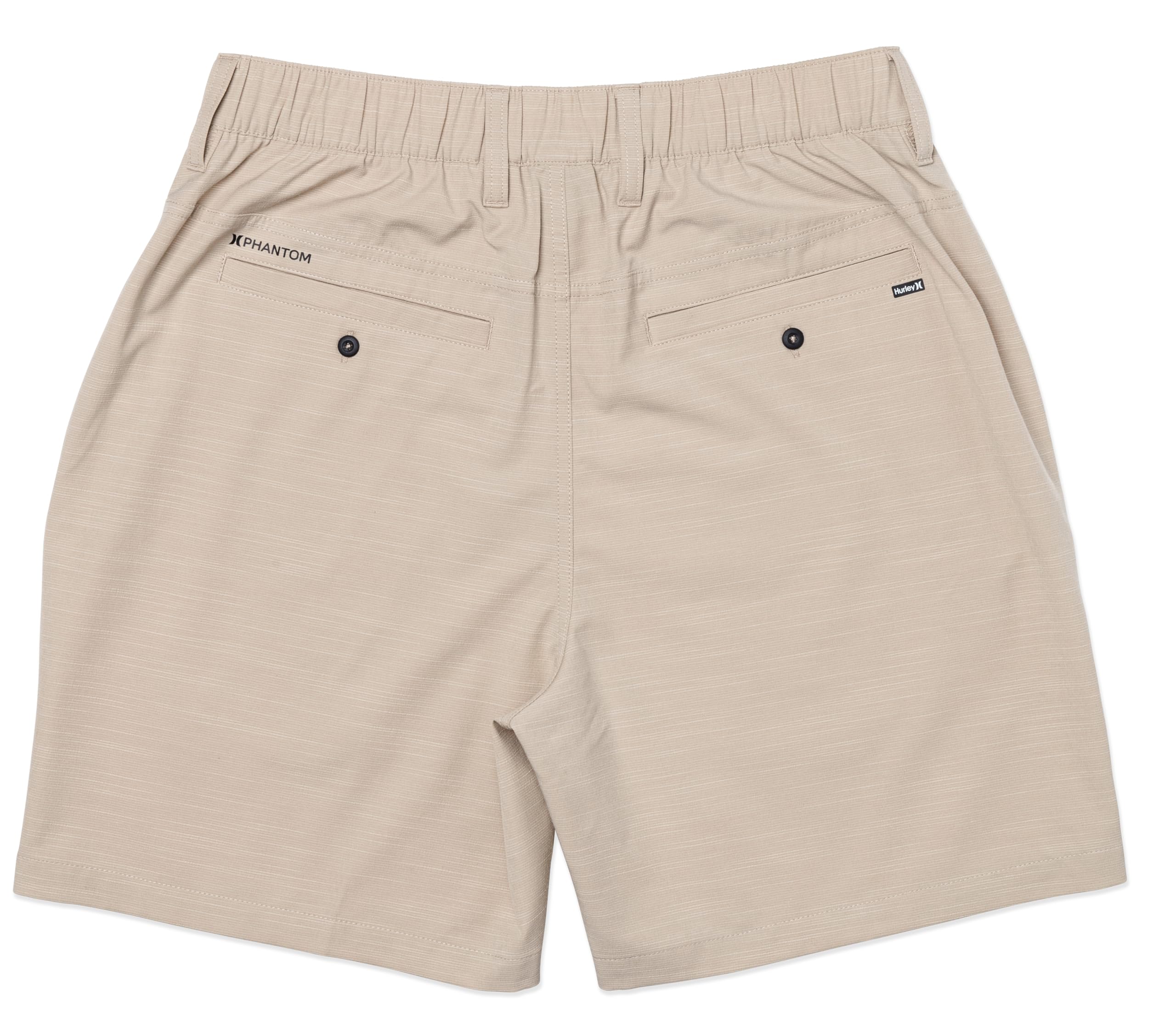 Hurley Szorty męskie - Phantom Slub 3/4, pas 45 cm khaki