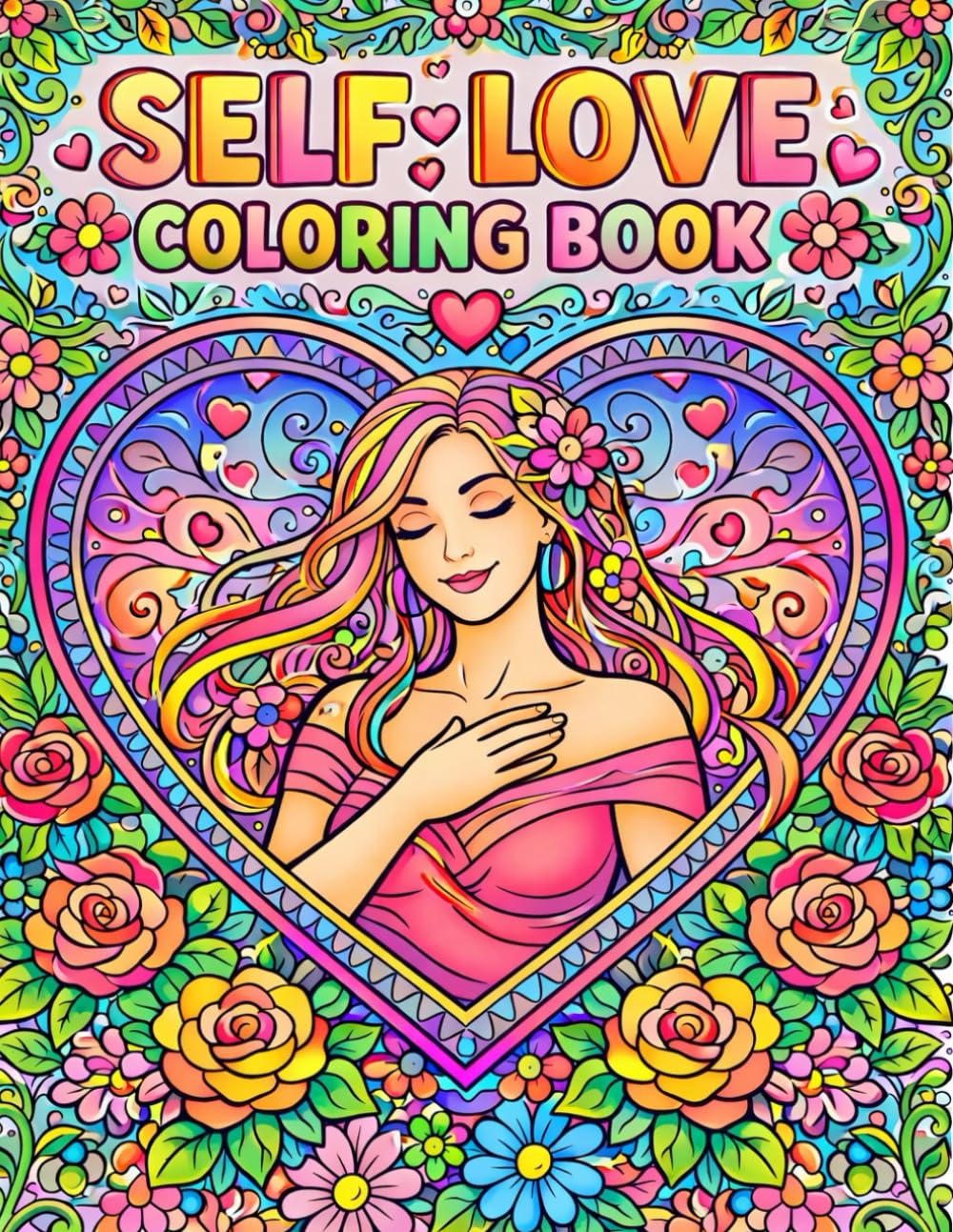 Self Love Coloring Book: self love coloring book for adults positive affirmations coloring book, self care coloring book for women mindfulness ... adults inspirational quote coloring pages