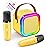 IROO Mini Karaoke Machine for Kids, 2025 TOP Toys Christmas Birthday Gifts Ideas for Girls Ages 4, 5, 6, 7, 8, 9, 10, 12+ Years Old, Portable MP3 Player with 2 Wireless Mics for Party