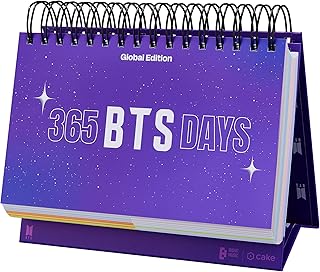 365 BTS DAYS New Cover Edition - Official BTS Merchandise, Daily Flip Calendar with Useful Korean Expressions Used by BTS, Perpetual Desk Calendar, BTS Year Poster Included, Kpop Merch