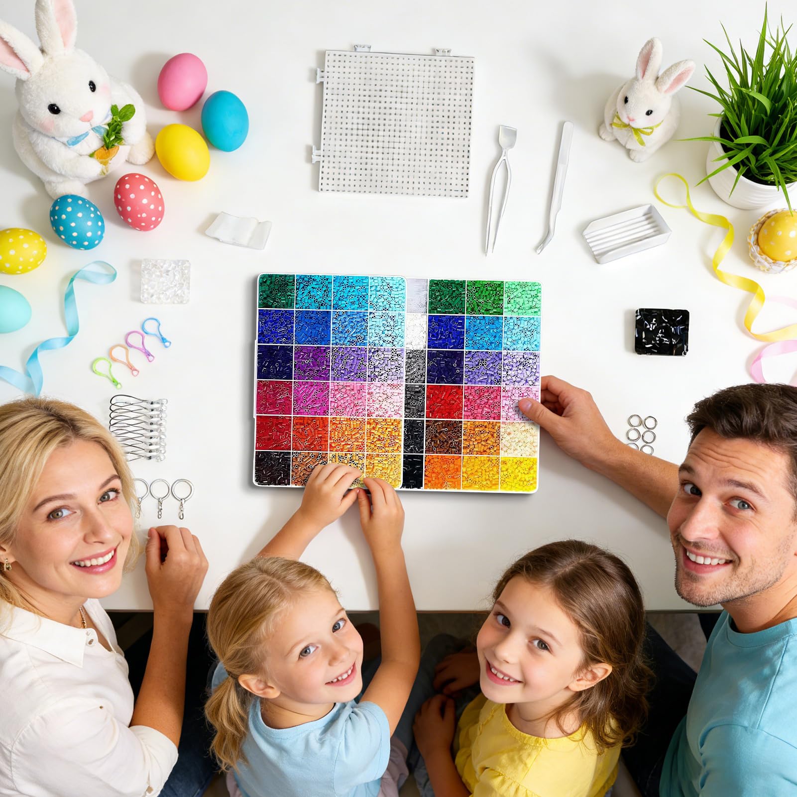 Perline da stirare per, set di attività creative artigianali, kit di fusione di perle, per adulti, compleanni, feste, progetti scolastici, attività familiare, d'interni, favori per feste