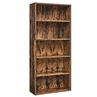 VASAGLE CUSTOS Collezione - Libreria Scaffale a 5 Ripiani, Portaoggetti