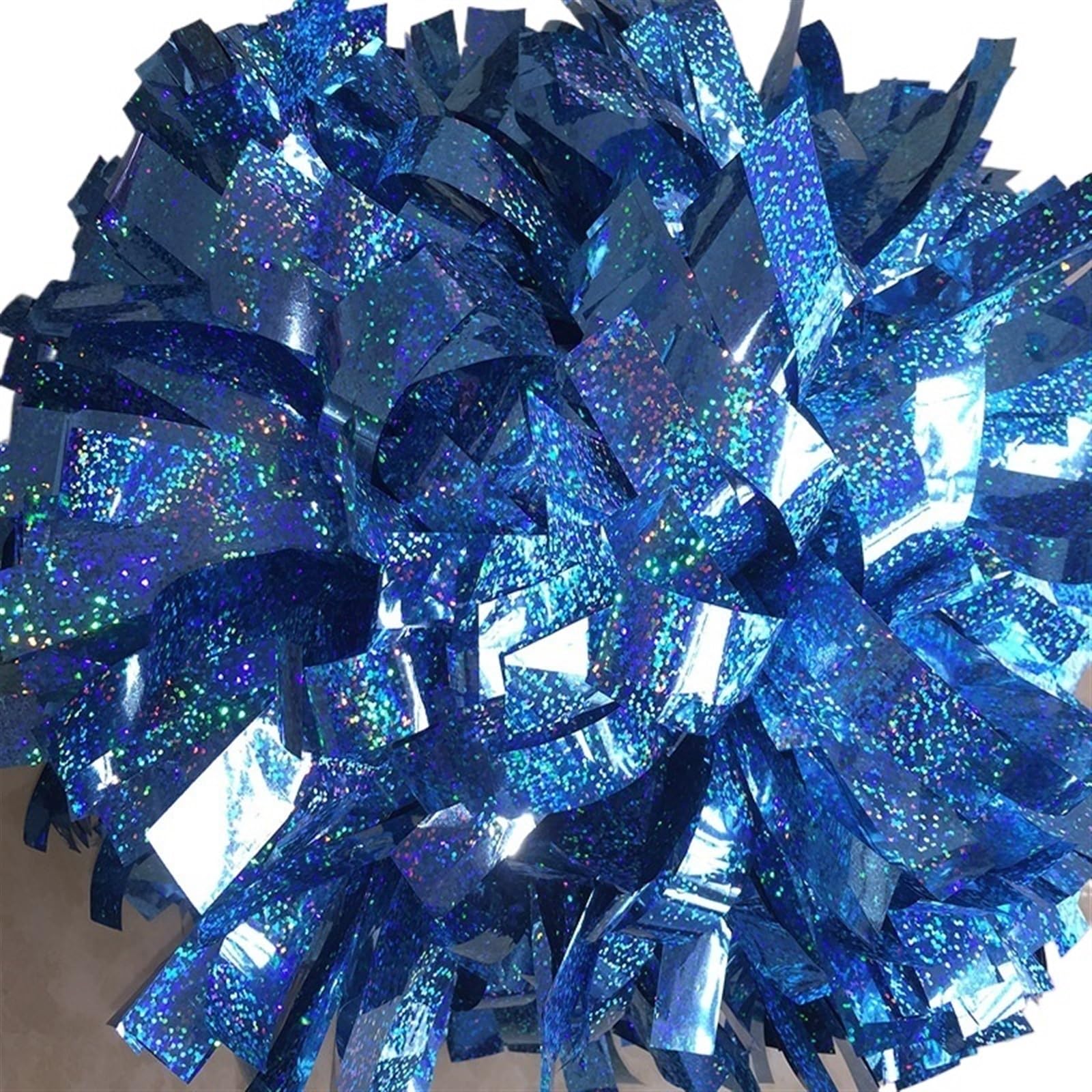ZWCSHUU Cheerleader Pom Poms Shinny Cheerleader Pom Poms Handle Color Fully Pompoms For Competition(Color4)