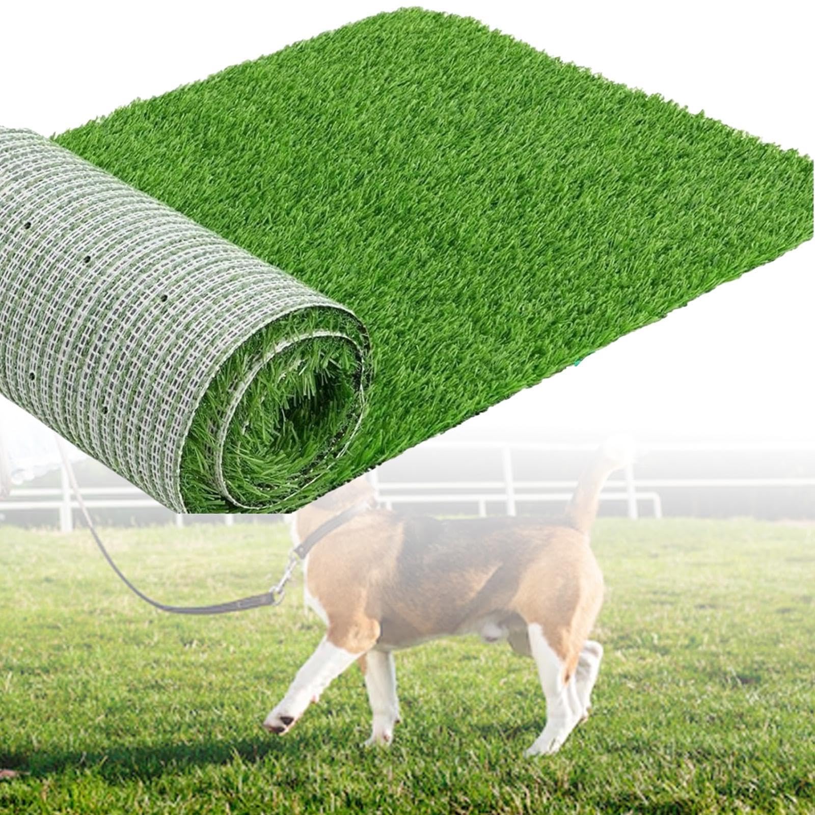Kunstrasenmatte für Hunde, Töpfchen, Töpfchen Trainingsunterlage, Leicht zu Reinigen, Kunstrasenmatte, 70cmx90cm