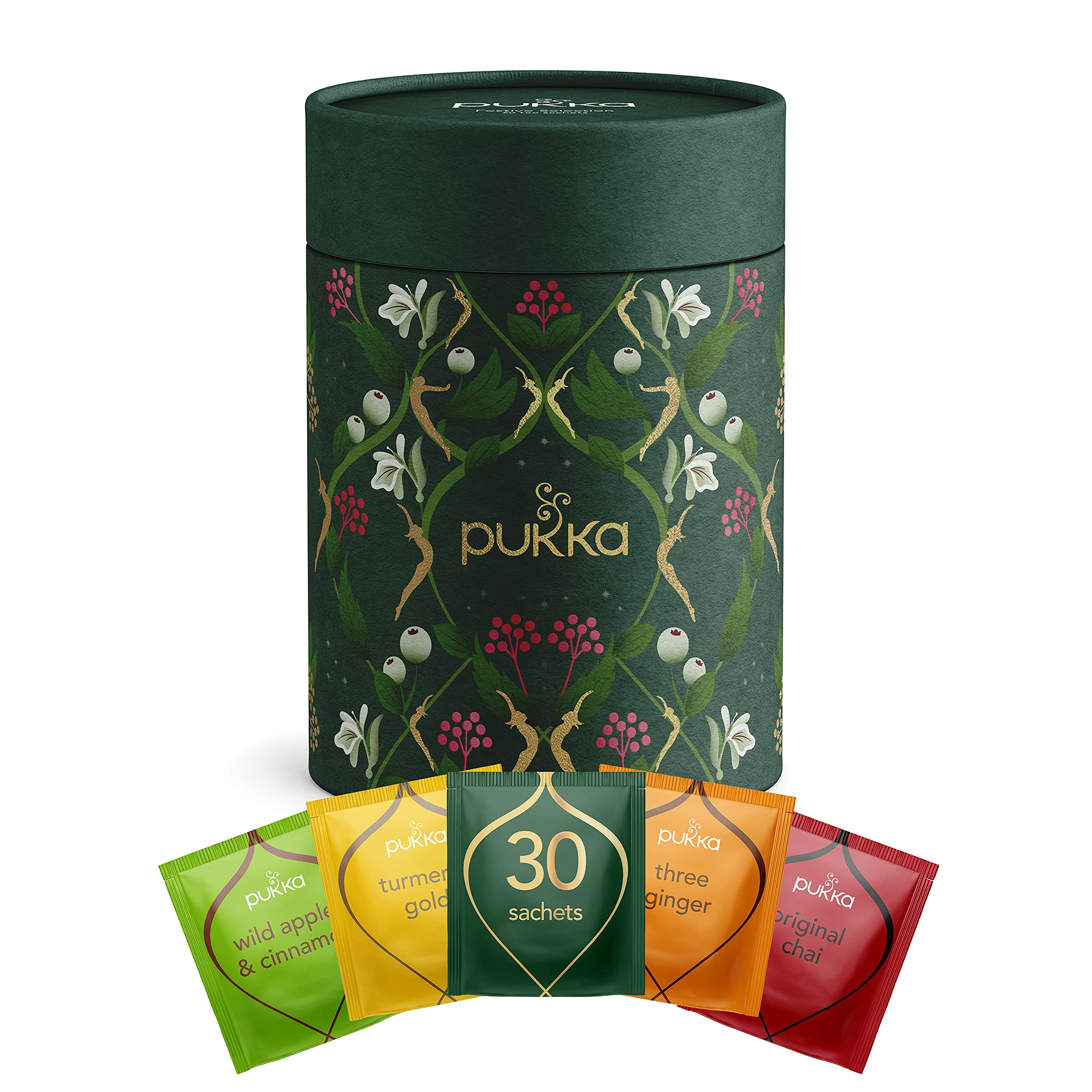Pukka Herbs Winter Collection Gift, Selection of Organic Herbal Teas, Variety, 30 Count