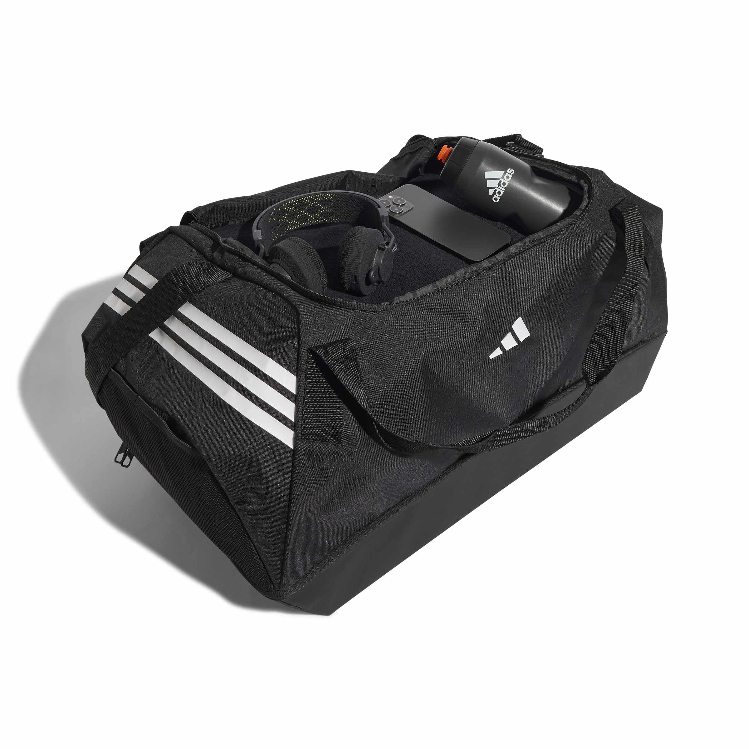 adidas Unisex - Adulto Tiro Duffle Bag Large With Bottom Compartment Duffel Bag, black/white, One size