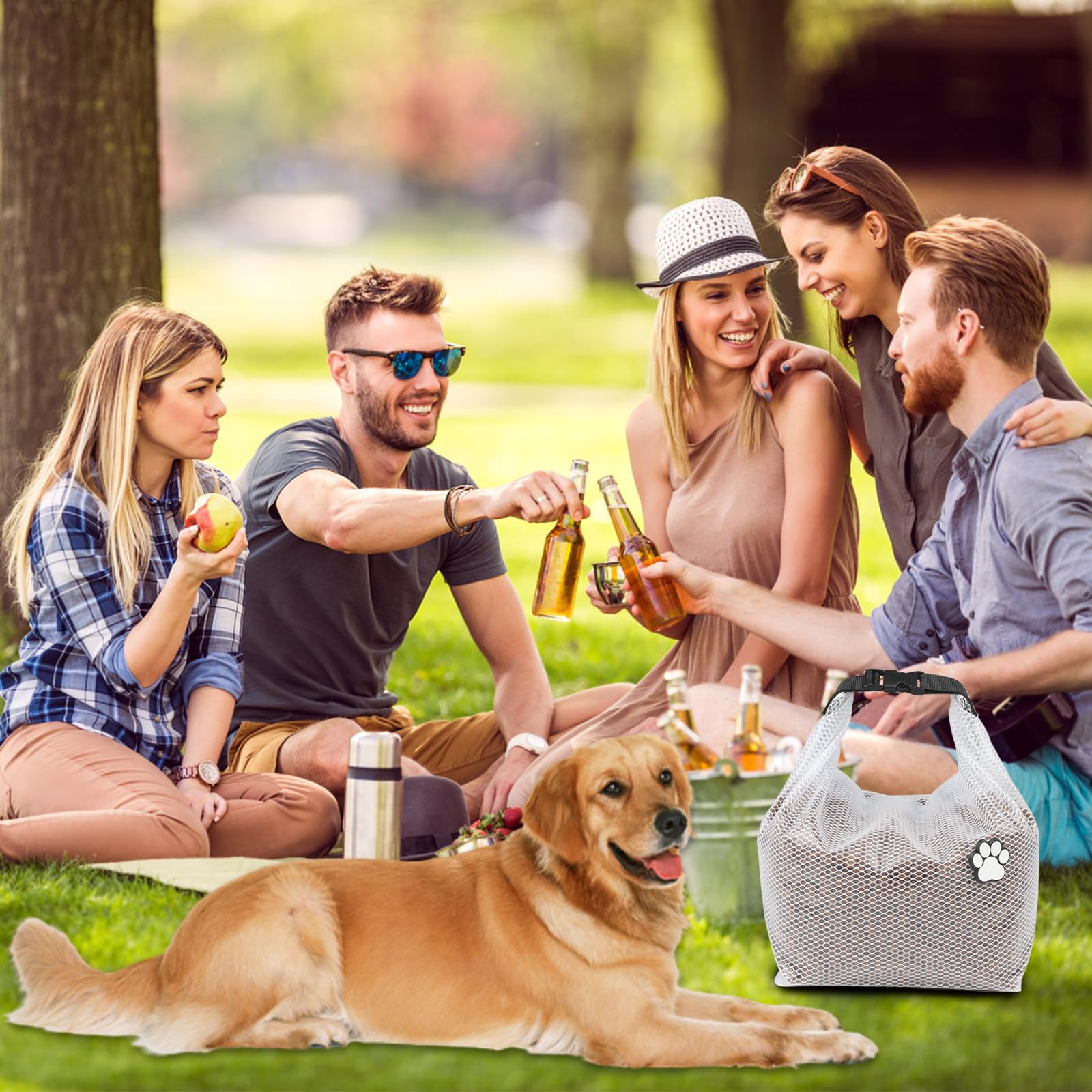 Lot de 2 sacs de voyage pour chien, conteneurs étanches parfaits pour camping, pension de chien et escapades