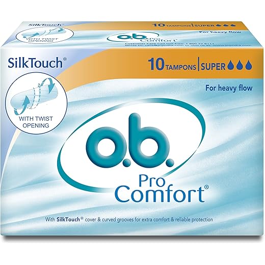 O.B. ProComfort Tampons - Super, 10 Piece