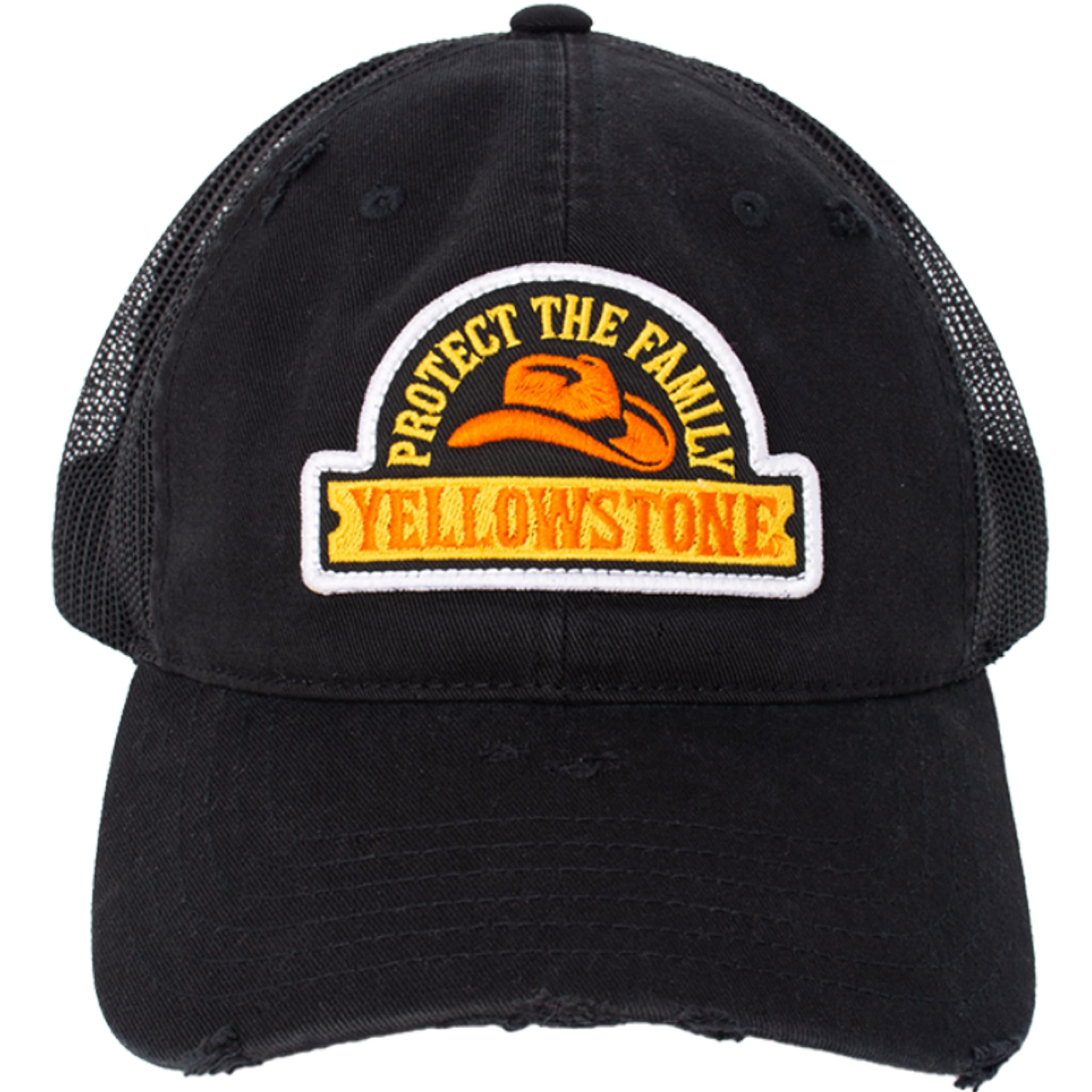 Concept OneUnisex Yellowstone Trucker Hat, Mesh Adjustable Snapback Baseball Cap with Curved Brim Baseball Cap