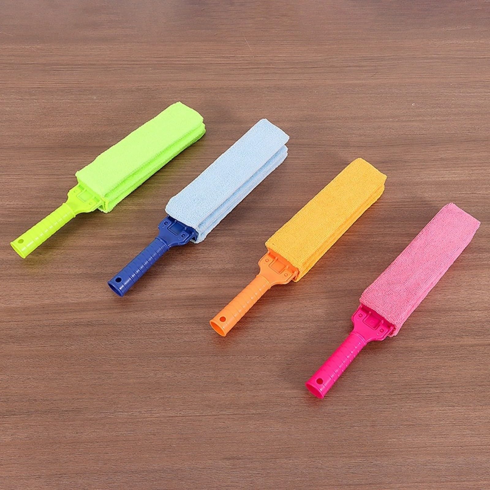 Vielseitige Reinigungsbürste für Jalousien und Lüftungen, weiche Mikrofasern schonen Oberflächen, für ideal für Haushalt und Büroreinigung(Pink)