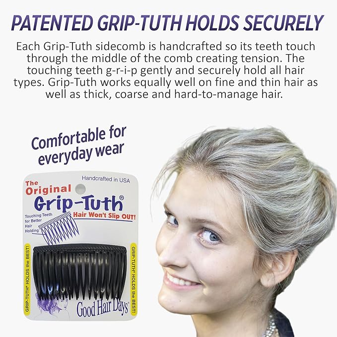 Good Hair Days Grip‑Tuth Peines Cortos Juego 2 miniatura 2