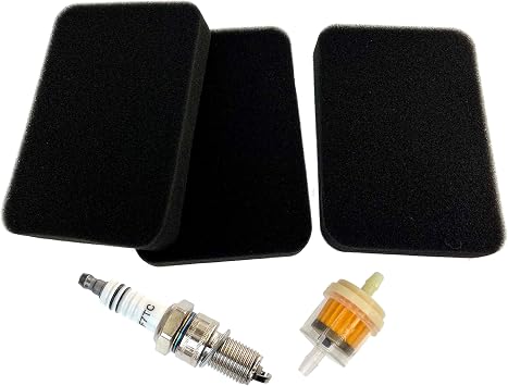 3x Air Filter Element with Spark Plug For HONDA SX X XK1 XK2 EB4000 EB5000 EB6500 Engine Generator