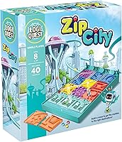 Vista 1 de Zip City Logic - Juego de mesa de rompecabezas LogiQuest Juego de rompecabezas para niños y familia Incluye 40 rompecabezas A partir de 8 años