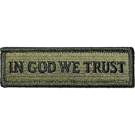 Tactical in GOD WE TRUST Morale Tab Patch... for Military, Tactical, Airsoft,...