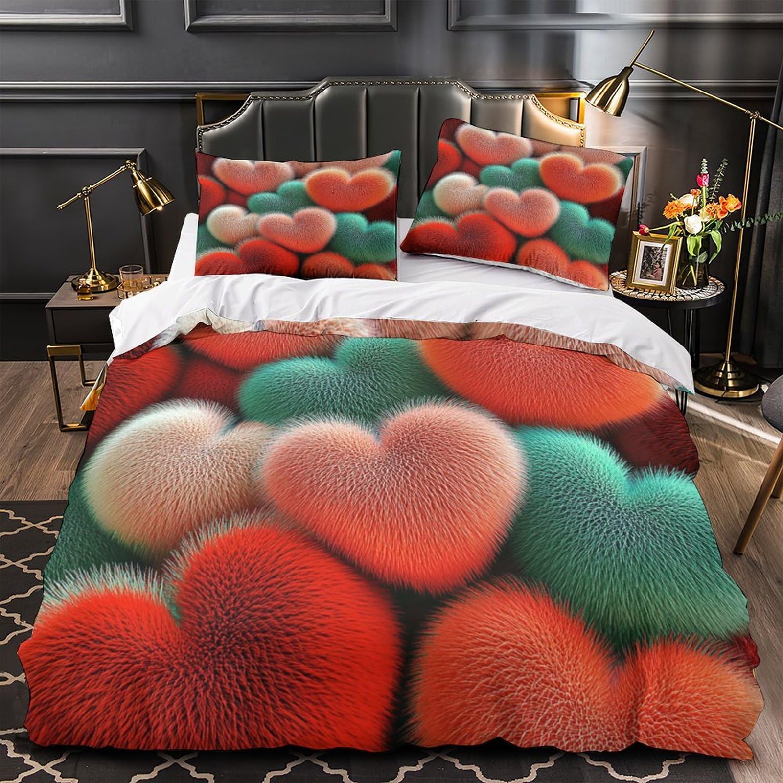 Housse de couette minimaliste 3D pour chambre d'adolescent King