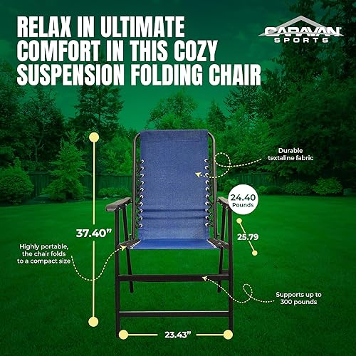 Miniatura 4 de Silla de suspensión plegable Caravan Sports color gris, talla única , Azul