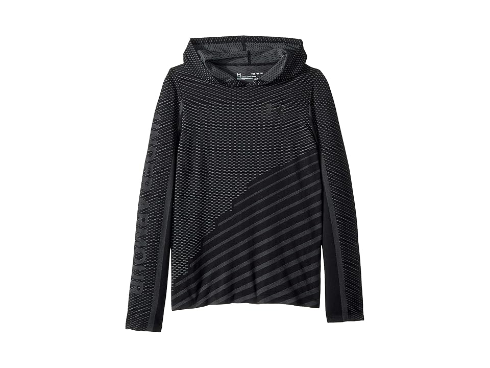 

Under Armour Kids Seamless Hoodie (Big Kids) (Black/Black) Girl's Sweatshirt