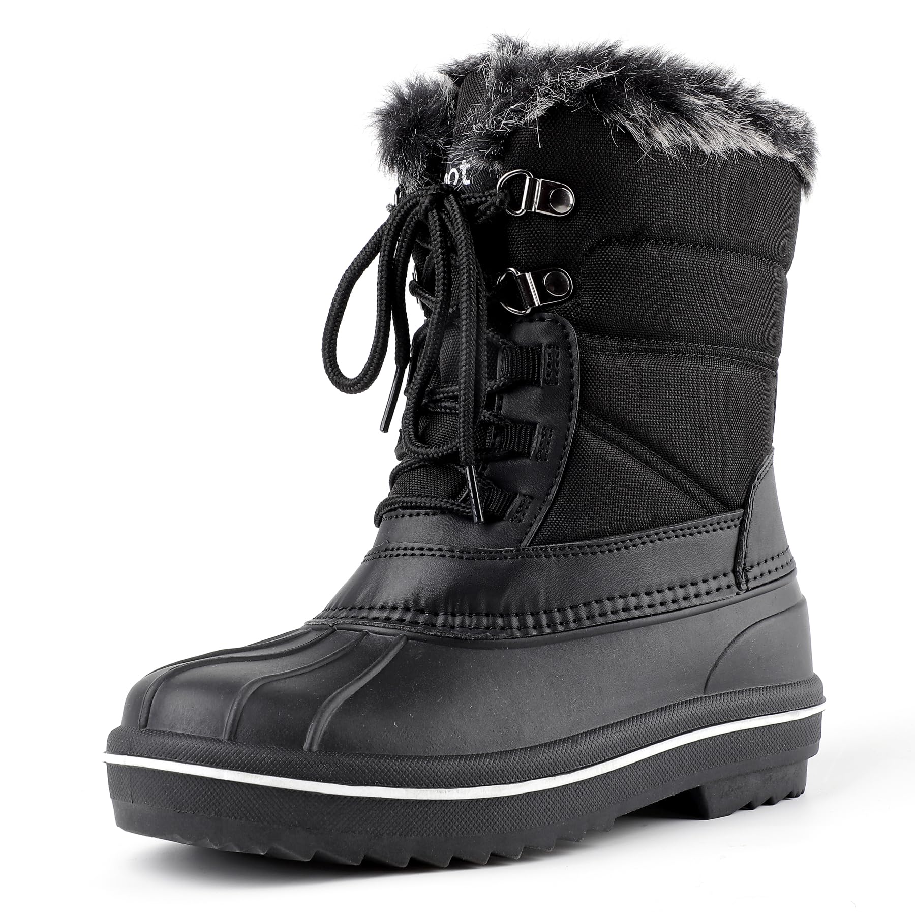 riemot Bottes de Neige Bottes de Pluie Femme Bottes Caoutchouc Femme Chaussures Hiver Imperméable Chaudes Bottines de Randonnée Boots de Trekking Outdoor