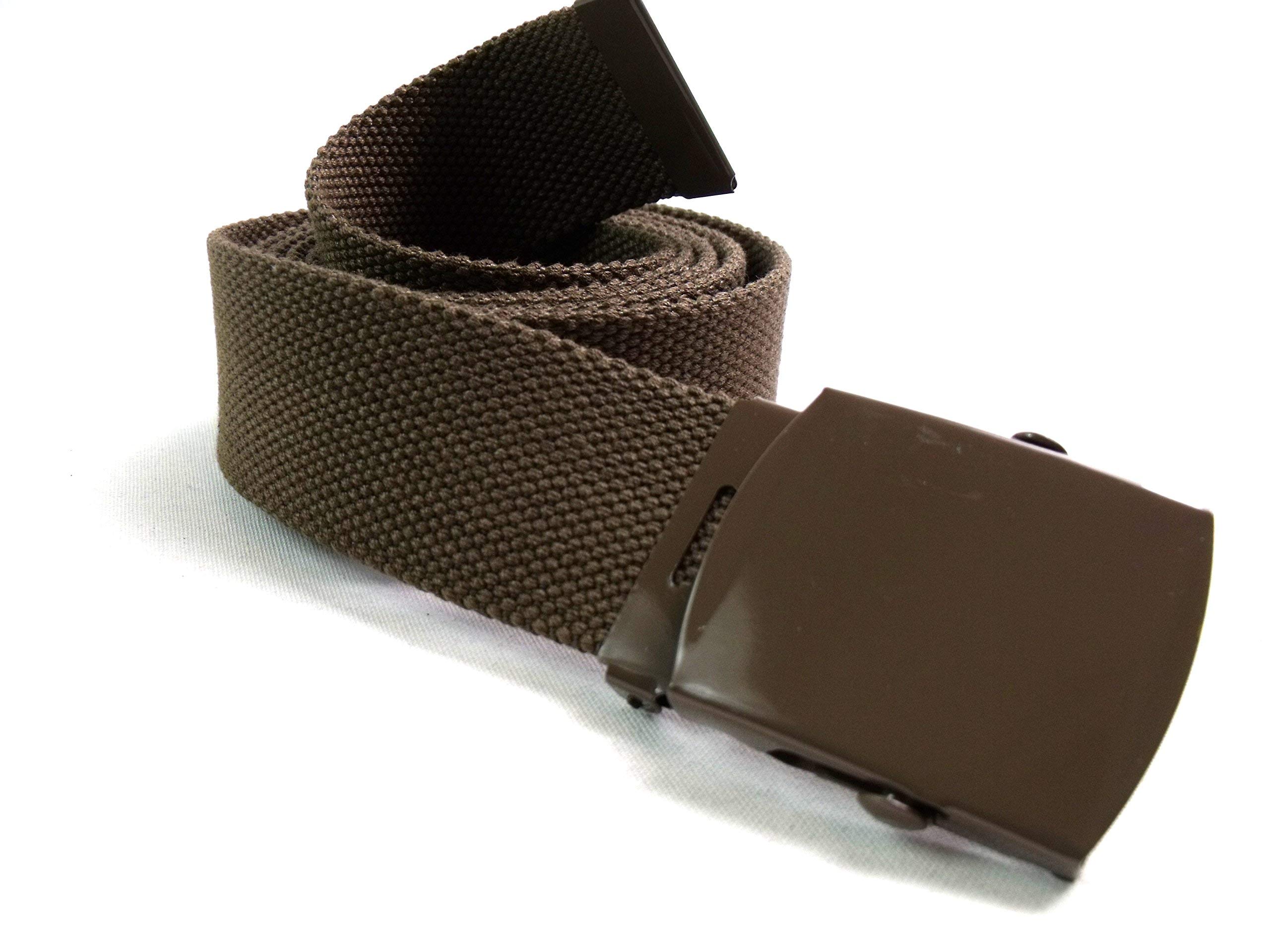 Emporium Leather Unisex Brown Canvas Cotton Belt (52", )