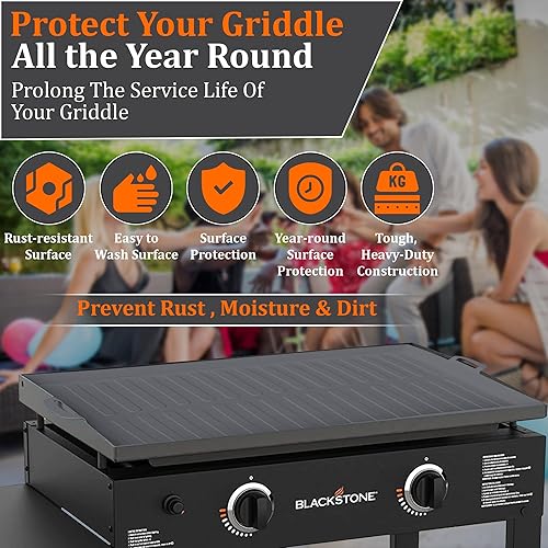 Miniatura 2 de Nova Luxi - Tapete de silicona para plancha Blackstone con imán, duradero, antiadherente y resistente al calor, parte superior de repuesto de