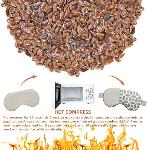 Miniatura 7 de ZNÖCUETÖD Paquete de máscara facial refrescante de hielo para cara hinchada y máscara de ojos térmica para microondas para ojos secos, ojos