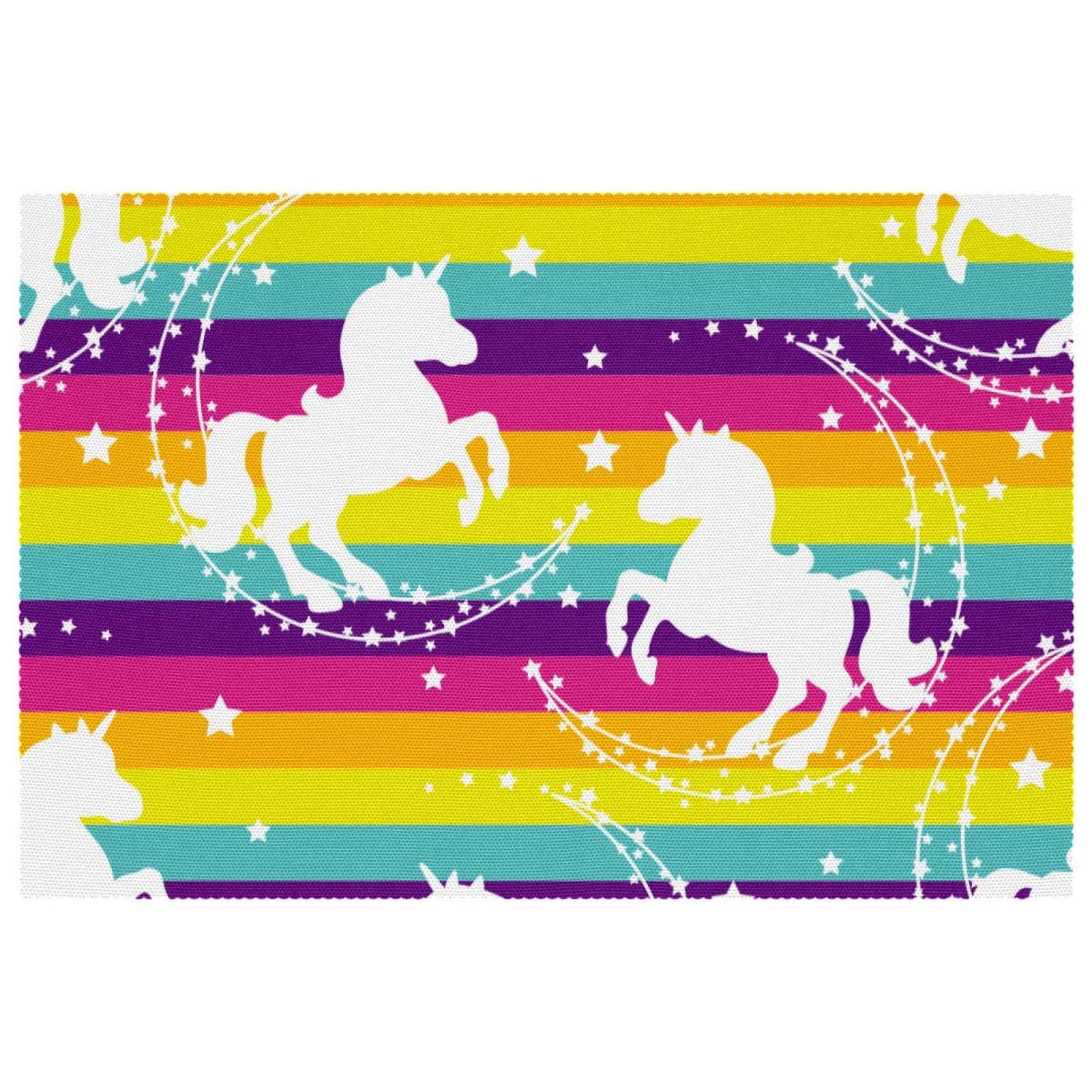 Set de table licorne pour repas enfant et décoration de table festive lot de 6