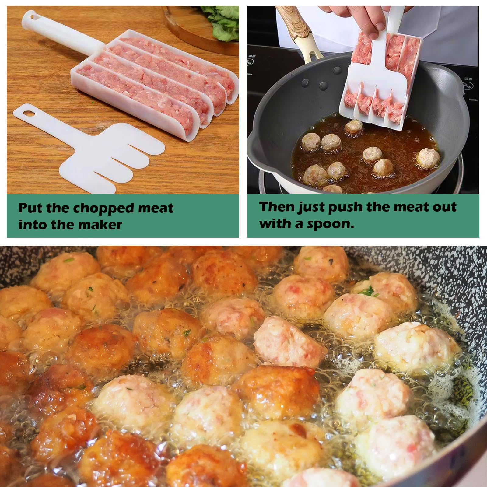 Macchina Per Polpette 2 Pezzi - Fai Polpette Perfette In 5 Secondi! - Foto 3