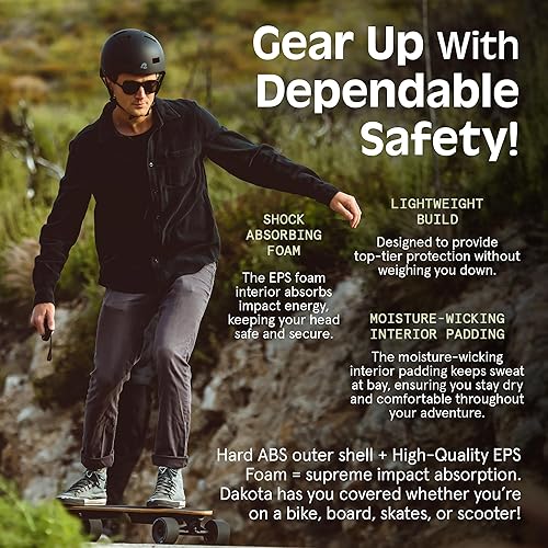 Miniatura 3 de Retrospec Dakota Adult Bike Helmet for Men & Women - Multi-Sport Protection with ABS Shell, EPS Foam, 10 Vents & Removable Washable Padding for BMX