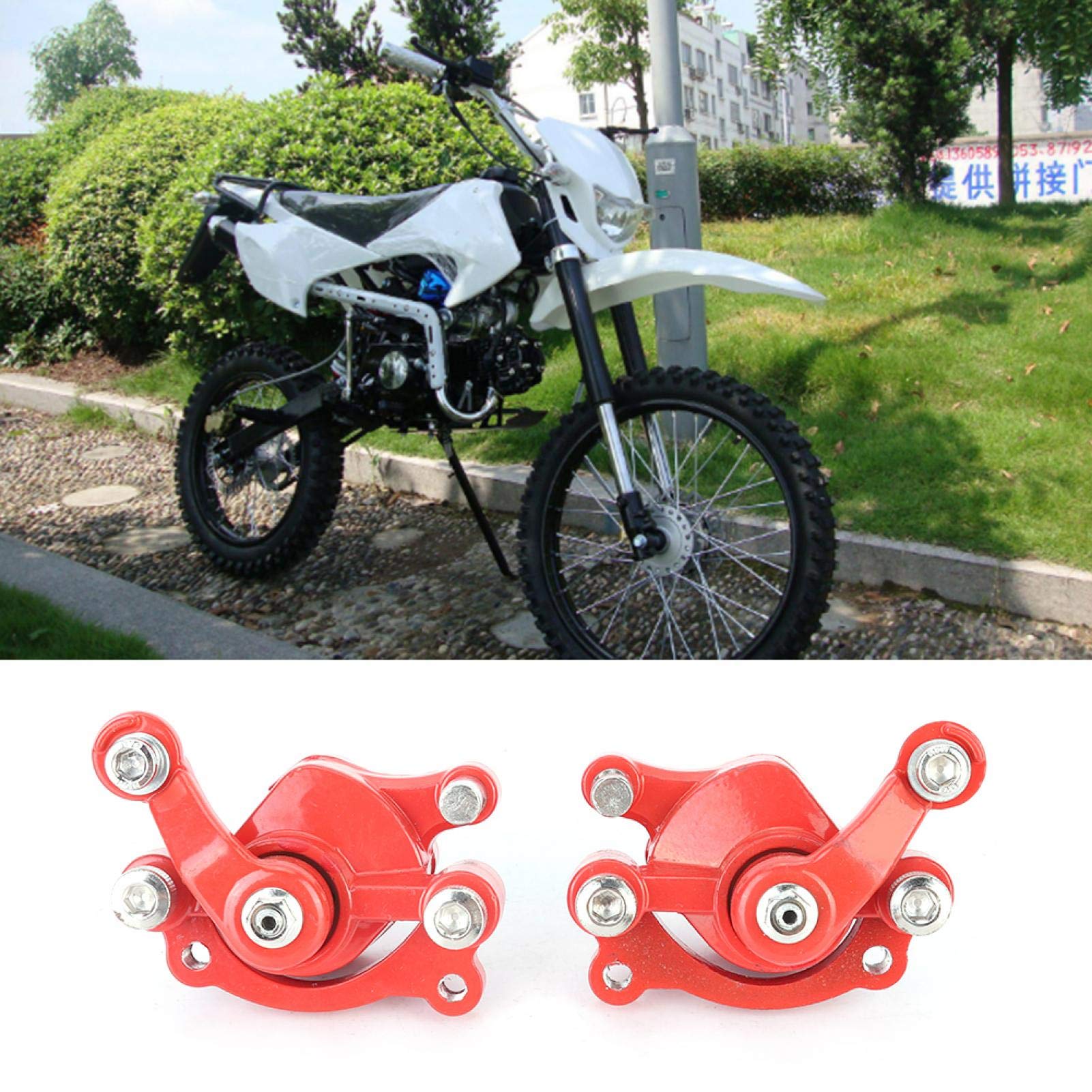 Pastiglie pinza freno a disco, resistenza al taglio durevole Effetto frenante stabile Basso tasso di usura Anteriore Posteriore Misura per cinese Mini Moto Kid Atv Quad 43cc 47cc 49cc