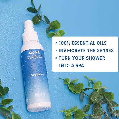 Miniatura 9 de MOXE Breathe - Inhalador de sal del Himalaya y espray de ducha de aromaterapia, alivio de la congestión, aumenta la concentración y mejora la