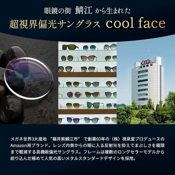 [冒険王] サングラス メンズ 偏光グラス 釣り 【鯖江企画/超軽量メタルフレーム】 スポーツサングラス 運転用 眼鏡 cool face - 3