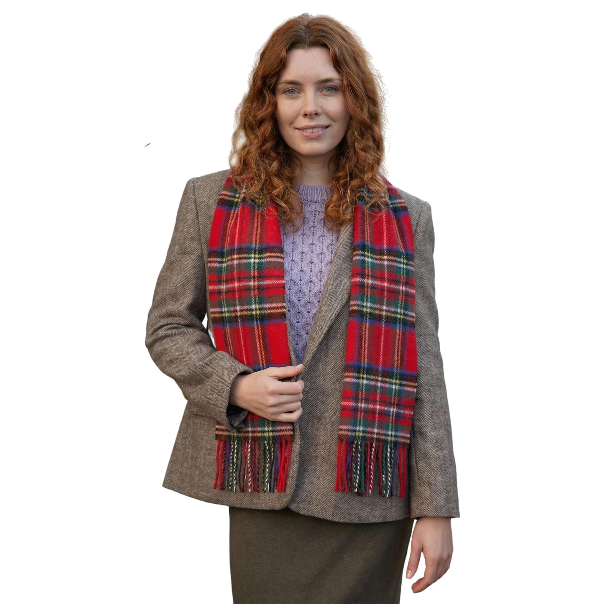 Biddy Murphy Irish Wool Scarf, 12x60in - Made in Ireland