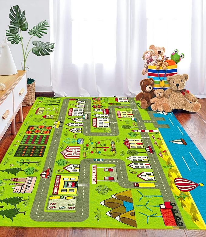 Mhconneaty Kids Carpet Playmat Rug 79"x59",Educational Baby