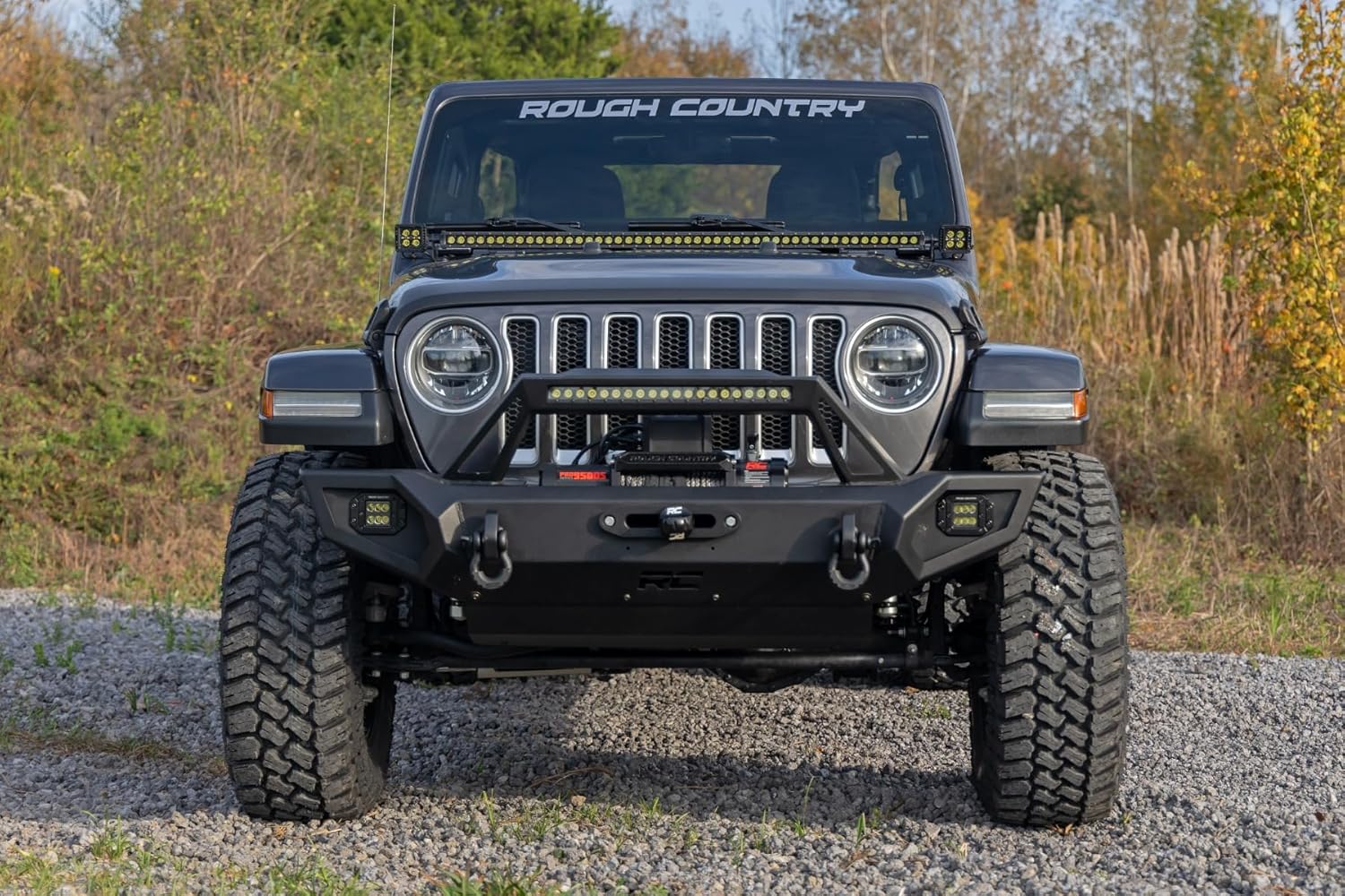 Rough Country Trail Cladding Hood Protector for Jeep Wrangler JL & Unlimited (2018–2026) – Thermoplastic, No-Drill, UV-Resistant, Removable