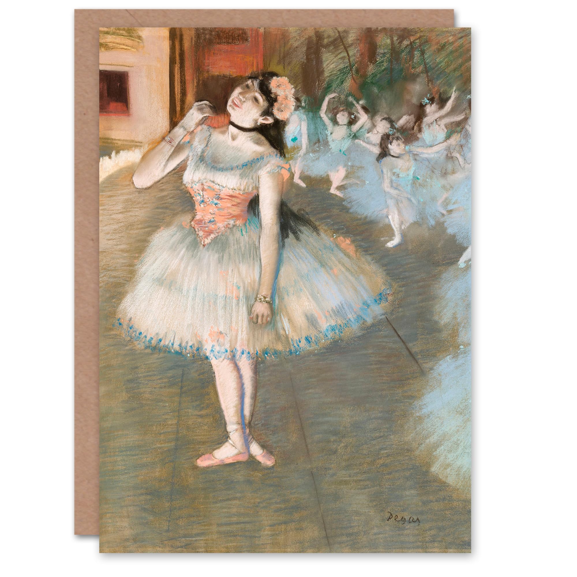 Artery8 Edgar Degas Art Card The Star Ballet Dancer Portrait