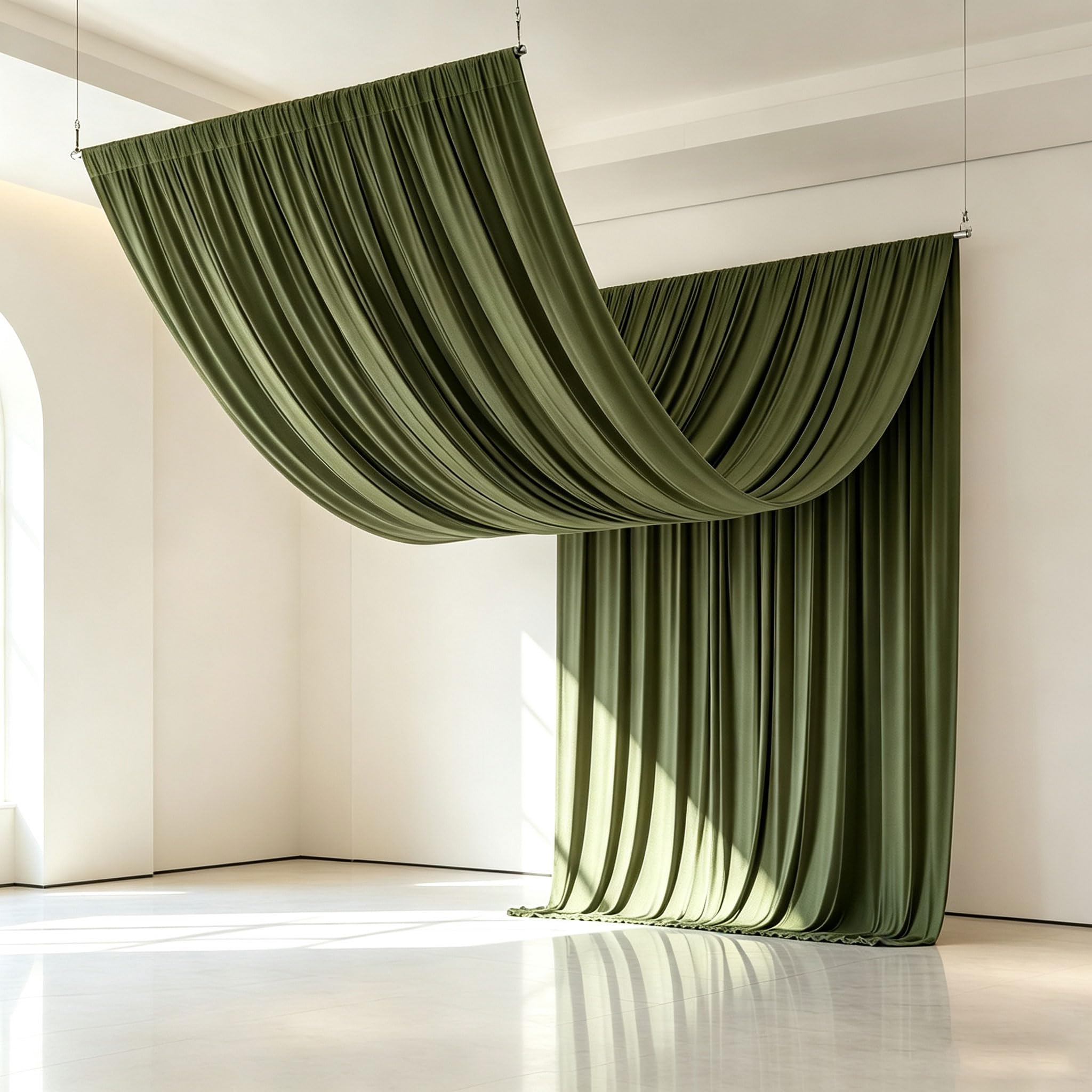 2 Paneles de Paño para Techo 150x600cm para Bodas y Fiestas