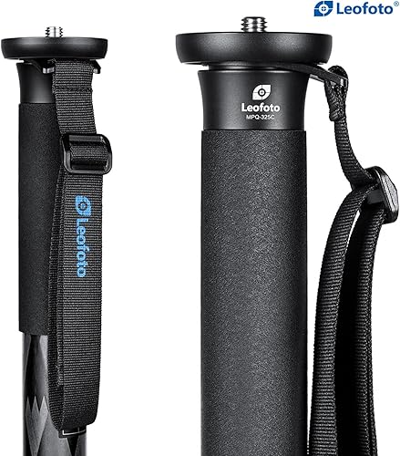 Miniatura 5 de Leofoto MPQ-325C Monopod de mar de fibra de carbono de 5 secciones con estucheCaracterísticas Sistema de bloqueo de pierna a prueba de arenaagua