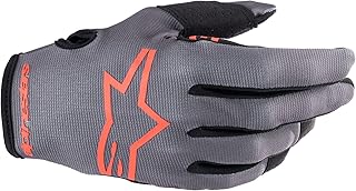 Alpinestars 3561823-9397-S: Radar Gloves Magnet/Neon Red Sm