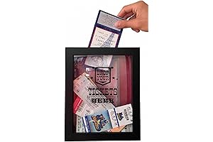 Premium 8x10 Ticket Keepsake Box - Preserve Precious Memories and Sentimental Mementos