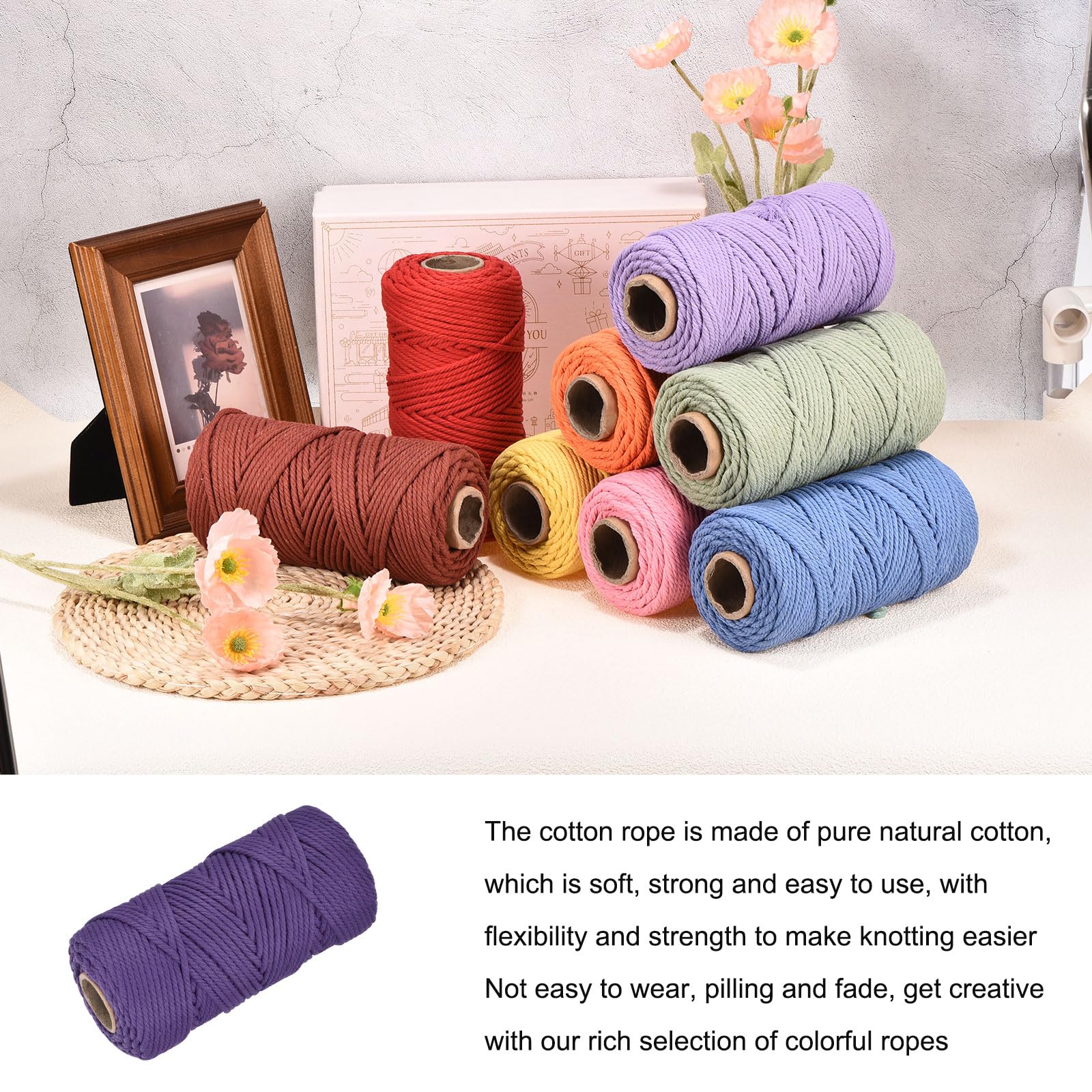 Rebower 5/32 Inch 328 Feet Macrame Cord - Image 3