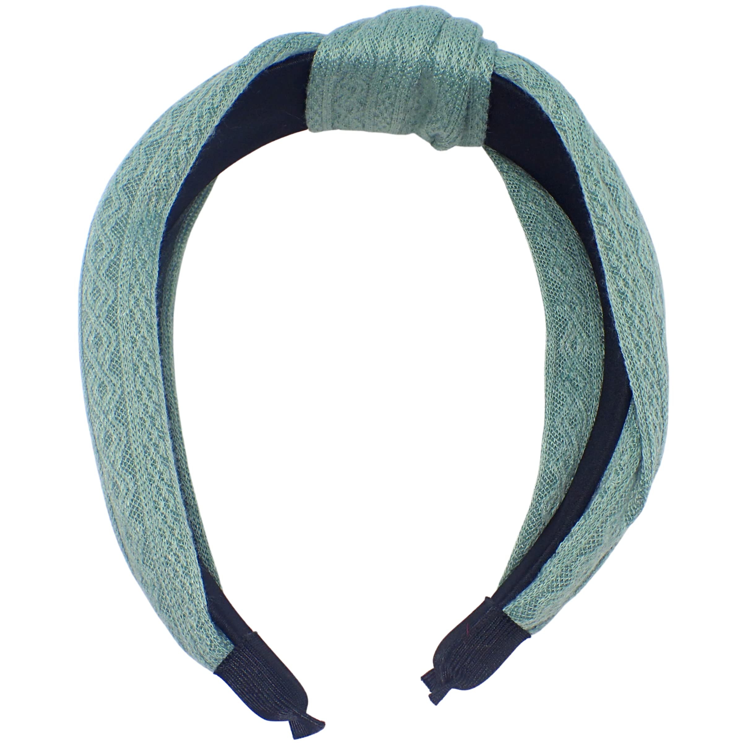 Topkids Accessories Knit-Pattern Knot Alice Bands Adult Women, Hair Accessories for Women Hair Bands for Women Thick Headband - Image 2