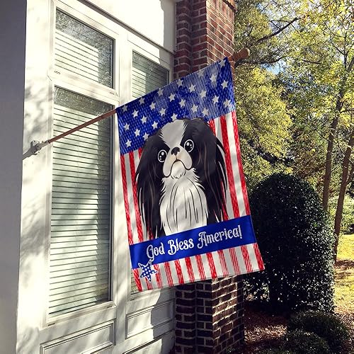 Vista 153 de Caroline's Treasures BB2171GF American Flag and Border Collie Garden Flag Mailbox Flag Decorative Yard Flag Banner Outside Patio Artwork Yard Flower