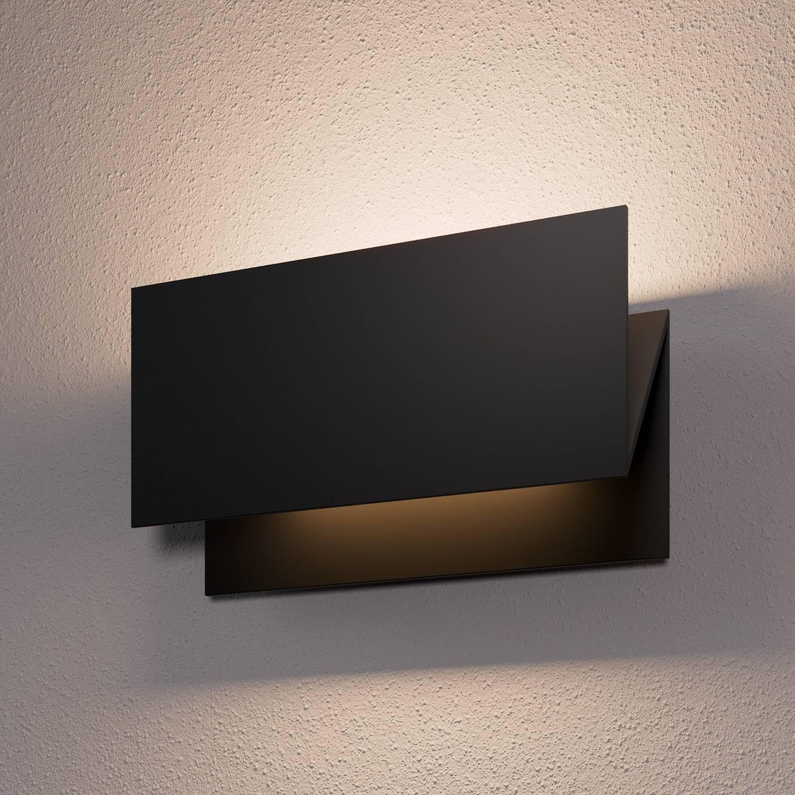 Lucande LED Wandlampe aussen, Wandleuchte außen spritzwassergeschützt IP54 14W Uplight/Downlight Außenbeleuchtung