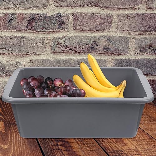 Miniatura 2 de Alipis Contenedores de almacenamiento de plástico, lavabos rectangulares de plástico para cama de hospital, cubo de agua para lavar la limpieza,