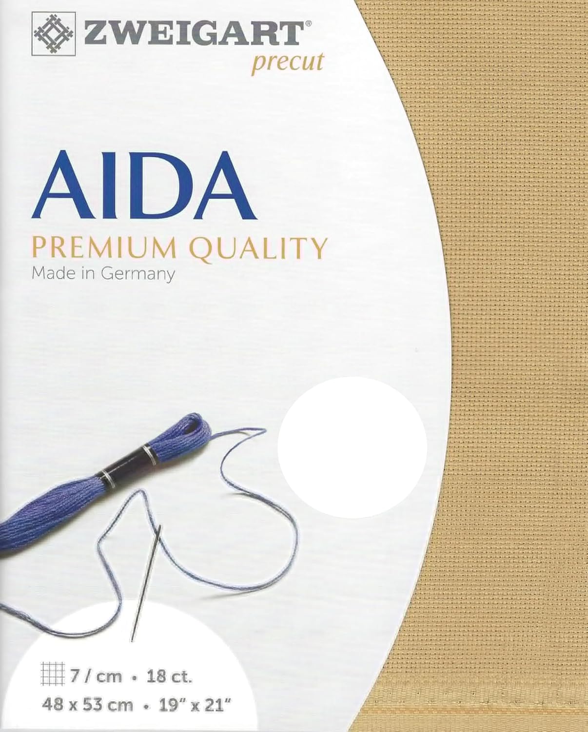 Wizardi Cashel Mini Dots 28 Count Linen with White Mini Dots 3281/1399. Needlework Canvas, Cross-Stitch Fabric, Embroidery Cloth, Needlepoint Canvas. 100% Linen. Precut Zweigart