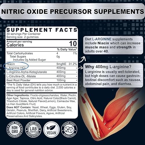 Miniatura 2 de Gomitas de glicinato de magnesio + gomitas de arginina L