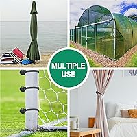 Vista 6 de 60 cuerdas elásticas de bolas de 6 pulgadas, cuerda elástica resistente para exteriores con bolas, bolas elásticas de lona para refugio, campamento