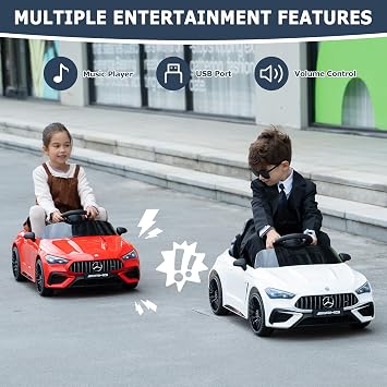 Licensed Mercedes-Benz Kids Battey-Powered Electric Driving Car by TOBBI